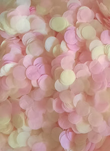 Eco Biodegradable Wedding Confetti - Cream and Pale Pink