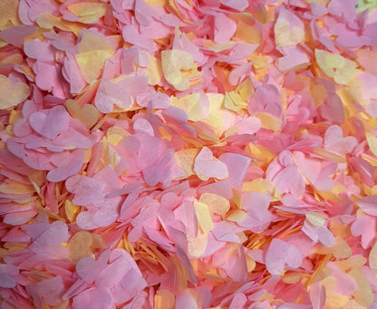 Biodegradable Wedding Confetti - Pale Yellow ad Pale Pink