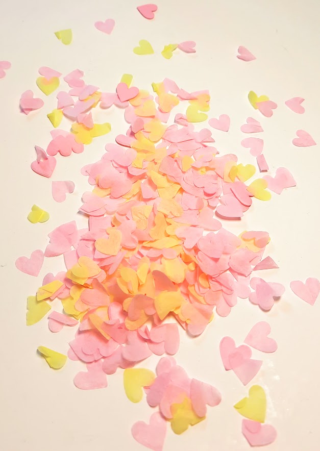 Biodegradable Wedding Confetti - Pale Yellow ad Pale Pink