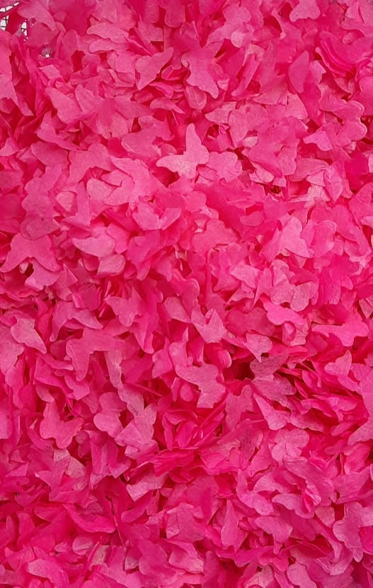 Eco Biodegradable  Butterfly Confetti - Fuchsia Pink