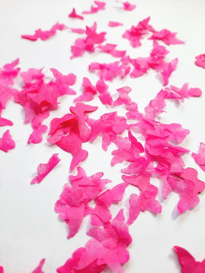 Eco Biodegradable  Butterfly Confetti - Fuchsia Pink