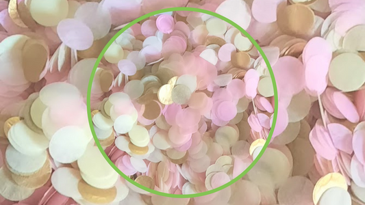 Eco Biodegradable Wedding Confetti - Cream, Pale Pink and Gold