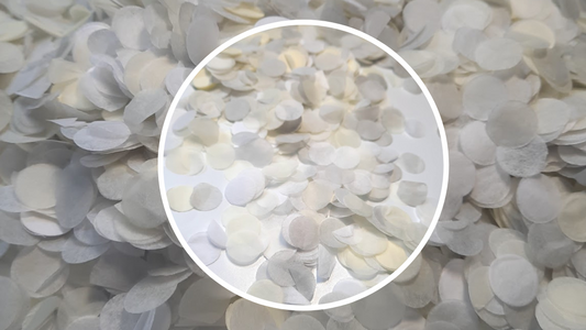 Biodegradable Wedding Confetti -  Blush Light Grey and White