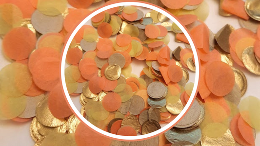 Biodegradable Wedding Confetti - Orange, Gold and Yellow