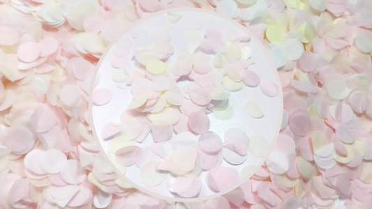 Biodegradable Wedding Confetti - Pale Pink, Cream and White