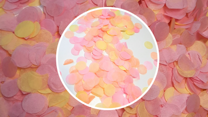 Biodegradable Wedding Confetti - Pale Pink and Pale Yellow