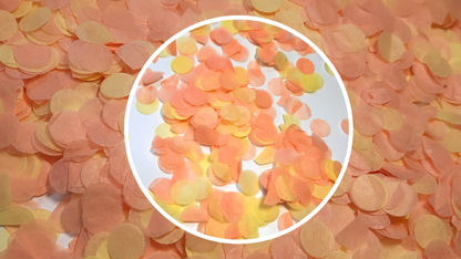 Biodegradable Wedding Confetti - Pale Pink and Peach