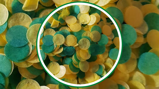 Biodegradable Wedding Confetti - Yellow and Apple Green