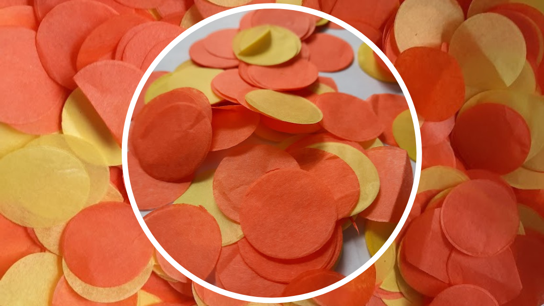 Biodegradable Wedding Confetti - Bright Yellow and Orange