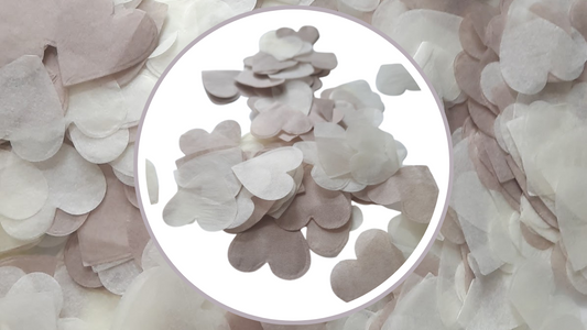 Biodegradable Wedding Confetti -  Beige and Cream