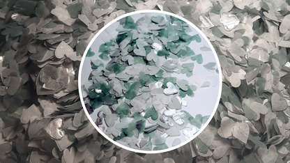 Biodegradable Wedding Confetti - Silver, White and Dark Grey