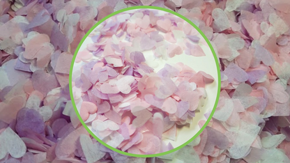 Biodegradable Wedding Confetti -  Pale Pink, Lilac and White