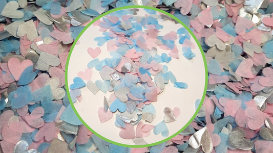 Biodegradable Wedding Confetti - Silver, Pale Pink, Light Grey and Baby Blue