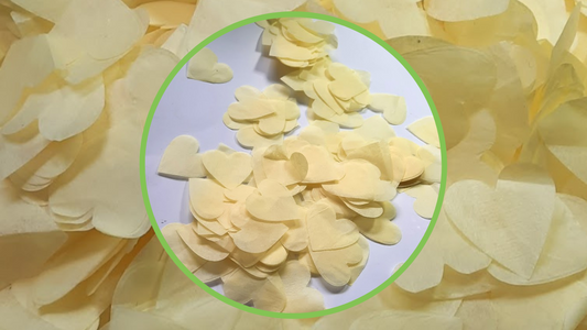 Biodegradable Valentines and Wedding Confetti -  Pastel Yellow