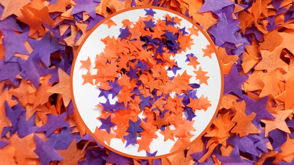 Biodegradable Wedding Confetti -  Purple and Orange