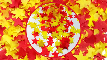 Biodegradable Wedding Confetti -  Red Yellow