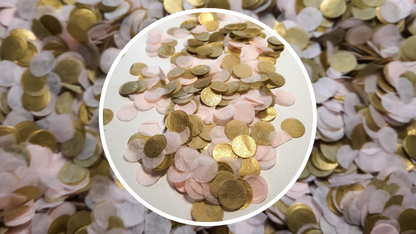 Biodegradable Wedding Confetti -  Blush and Gold