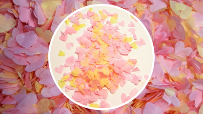 Biodegradable Wedding Confetti - Pale Yellow ad Pale Pink